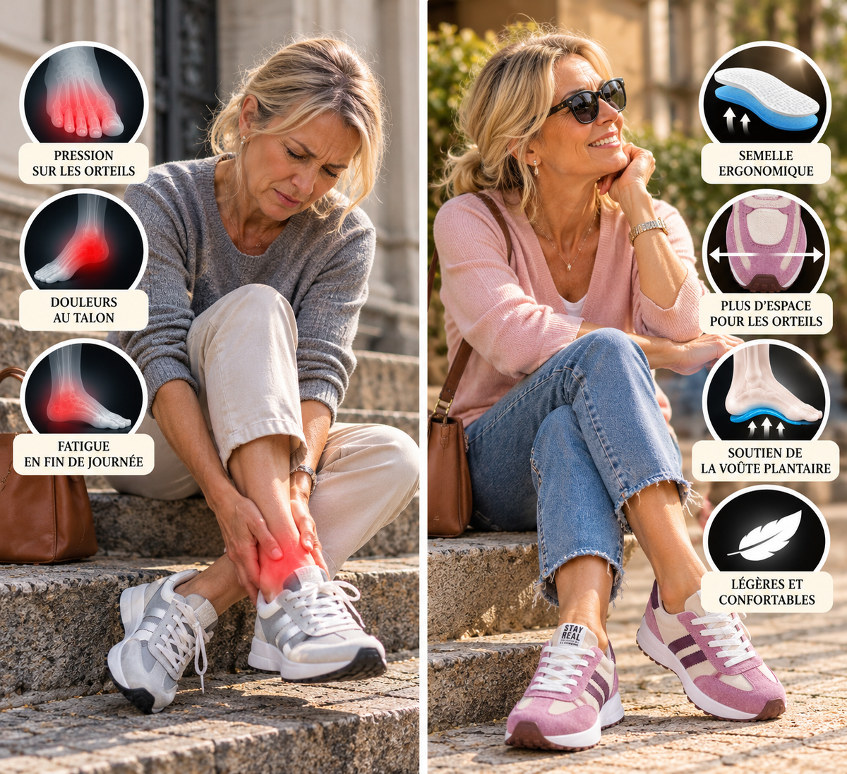 Azéliane™ | Zapatillas retro, elegantes y cómodas