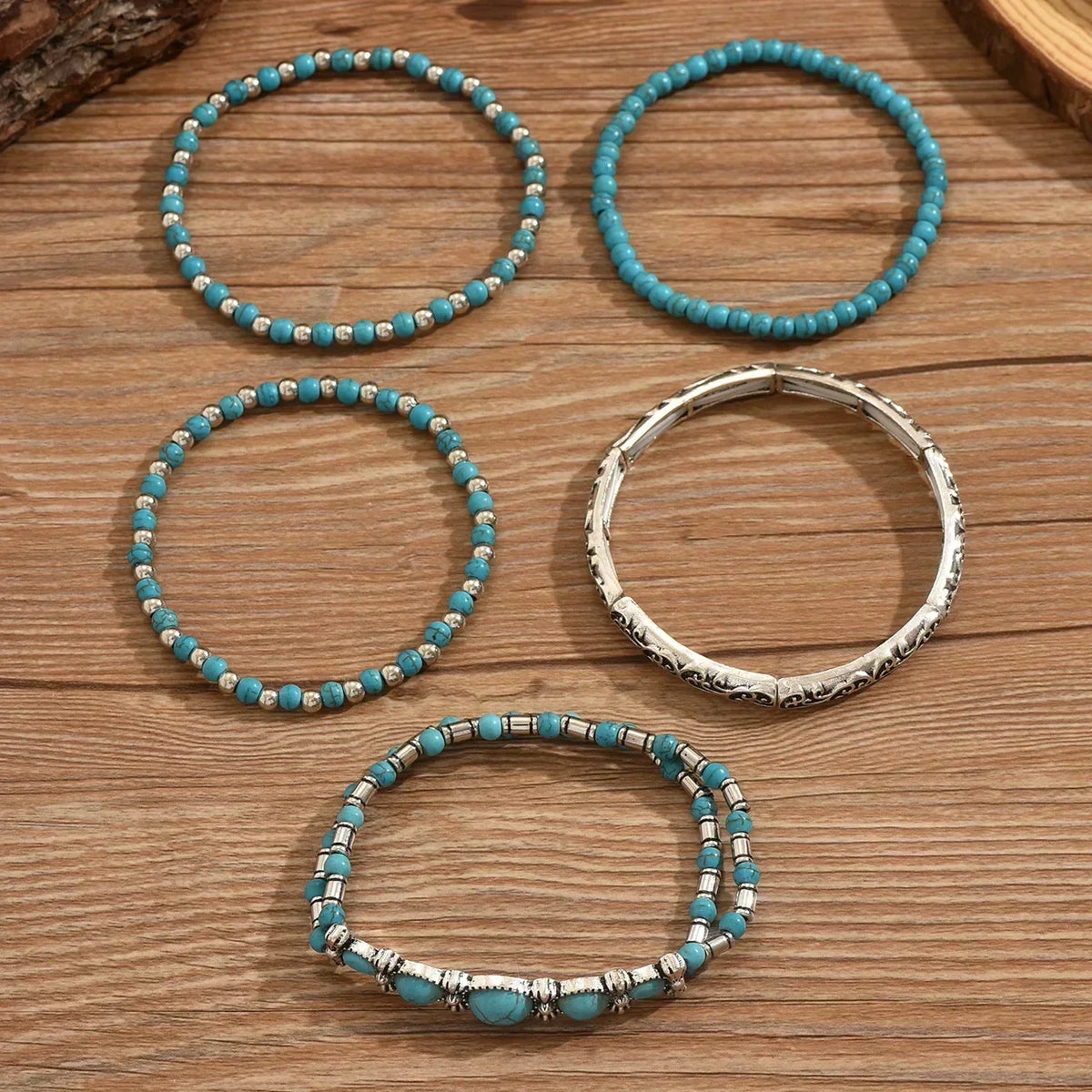 Verónica | Coffret de Bracelets à Perles Turquoises