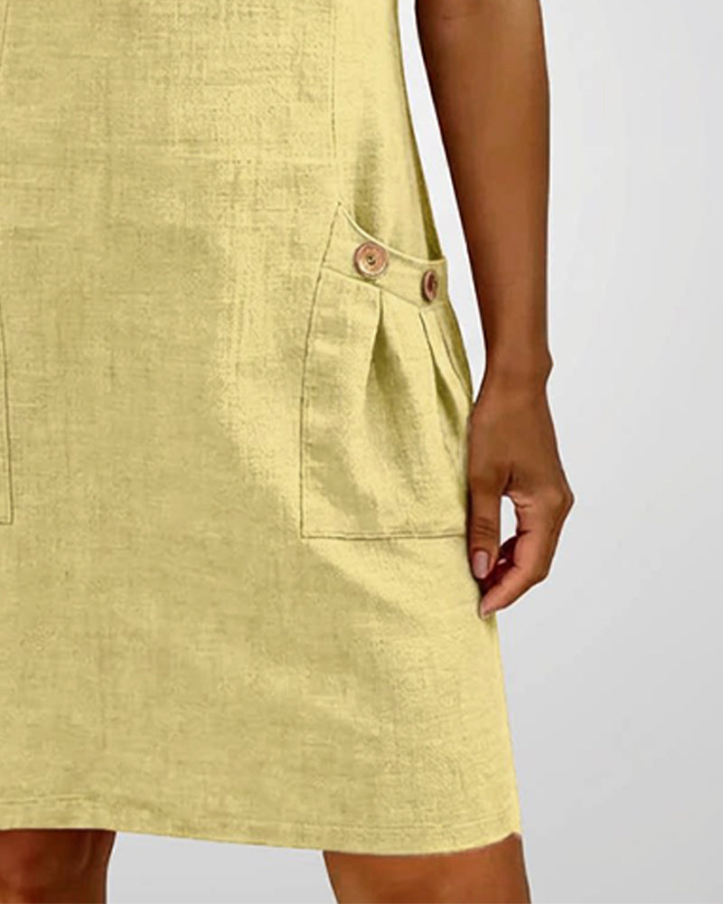 Adéla | Vestido De Algodón Con Cierre De Cremallera