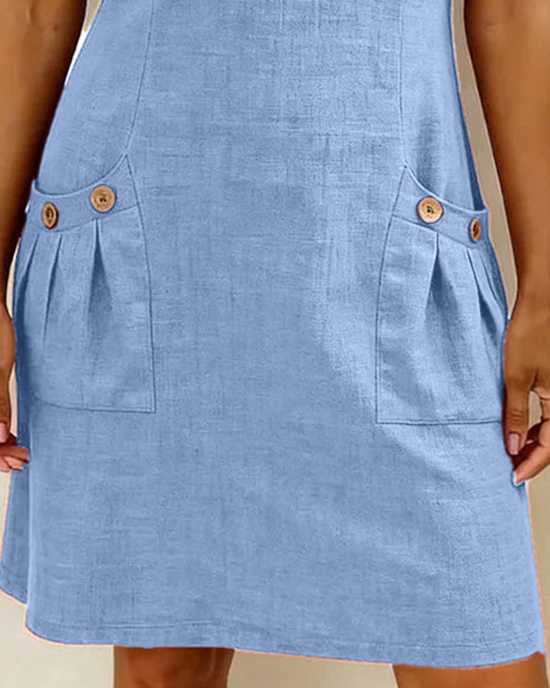 Adéla | Vestido De Algodón Con Cierre De Cremallera