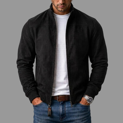 Blouson aviateur en daim