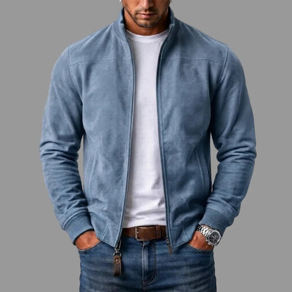 Blouson aviateur en daim
