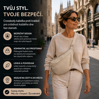 Eliška | Béžová taška přes rameno