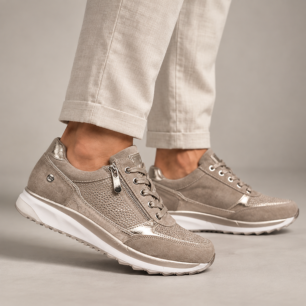 Soléane™ | Baskets confortables et élégantes avec fermeture éclair