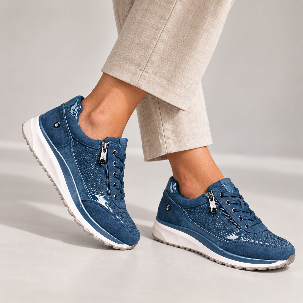 Soléane™ | Baskets confortables et élégantes avec fermeture éclair