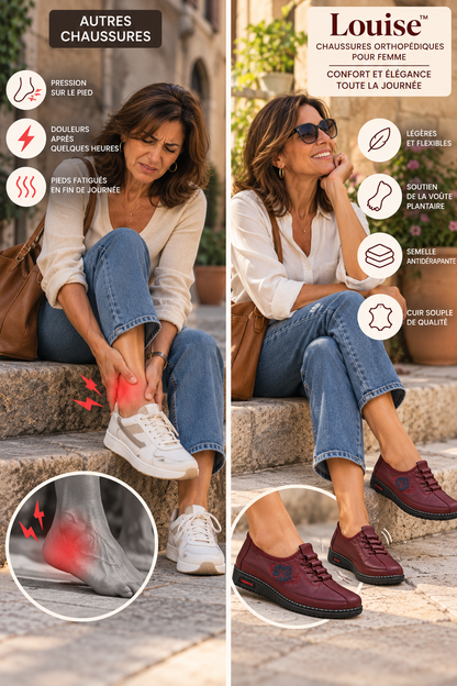 Louise™ | Zapatos Ortopédicos de Piel Premium