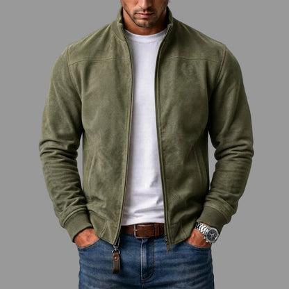 Blouson aviateur en daim