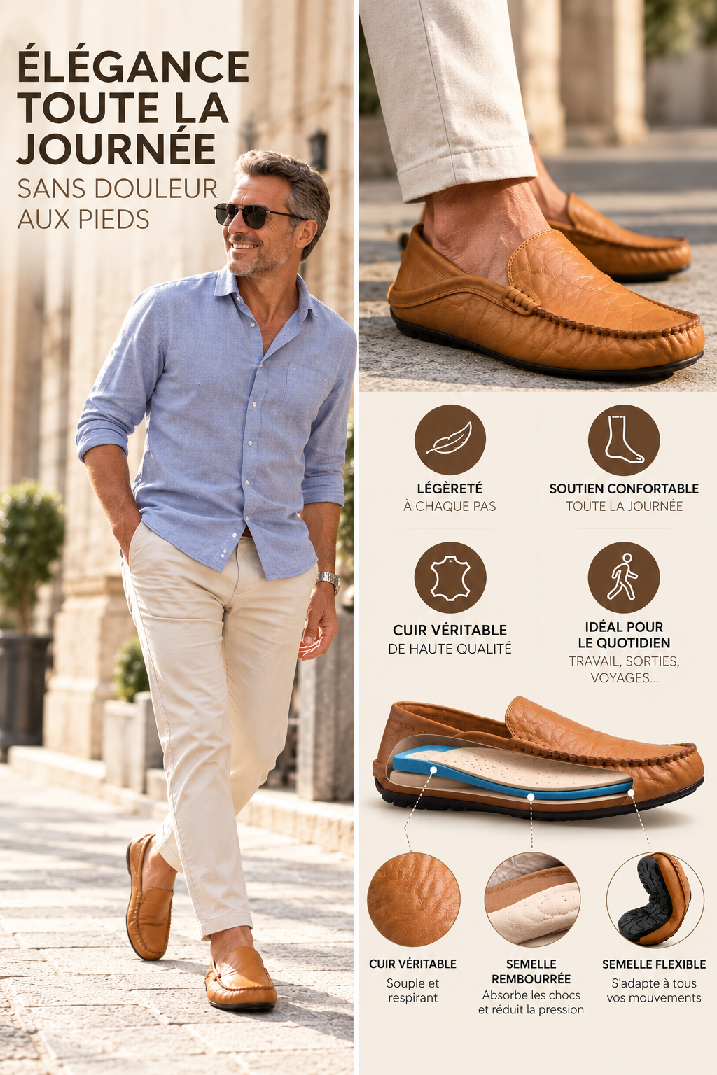 Florence™ | Mocasines de Piel