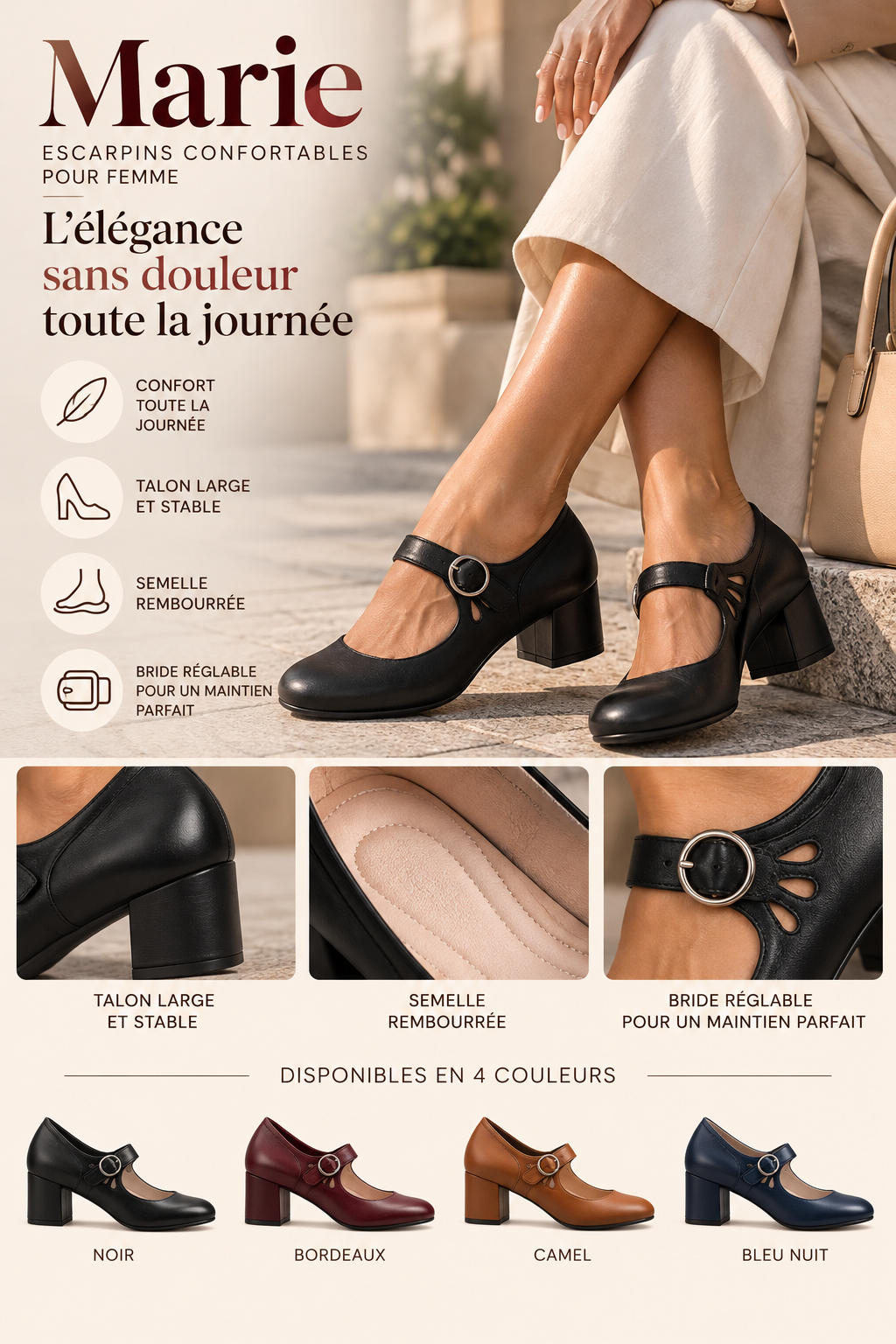 Marie™ | Zapatos de Tacón Cómodos para Mujer