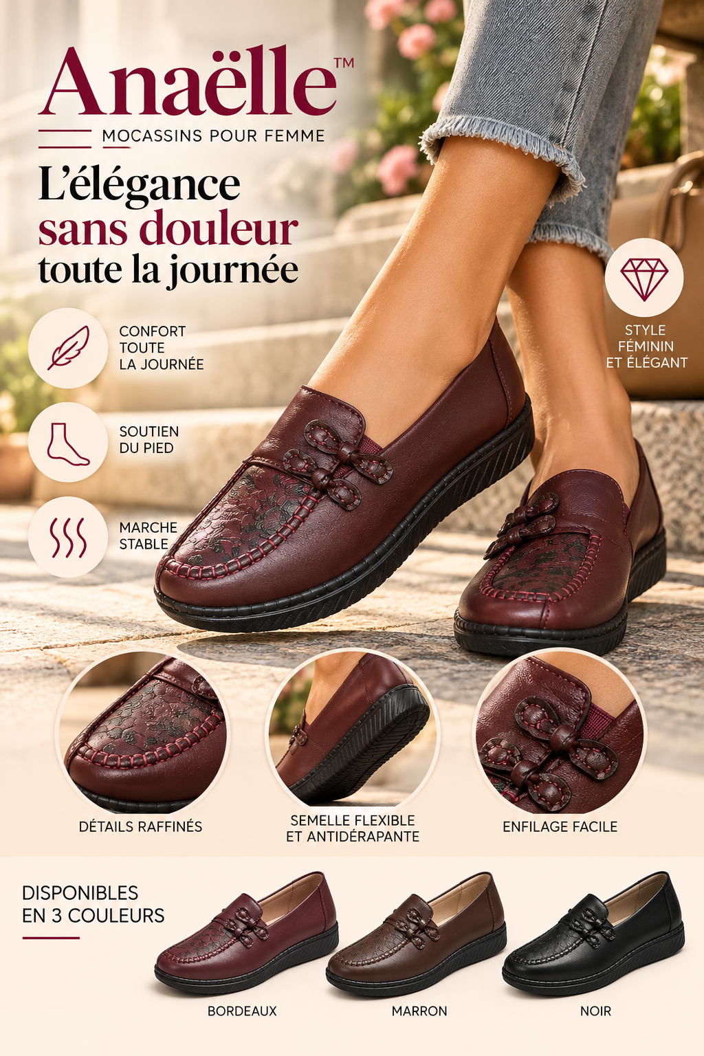Anaëlle™ | Mocasines elegantes y cómodos para mujer