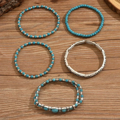 Verónica | Coffret de Bracelets à Perles Turquoises