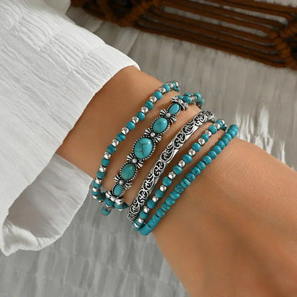 Verónica | Coffret de Bracelets à Perles Turquoises
