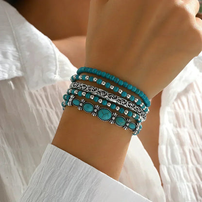 Verónica | Coffret de Bracelets à Perles Turquoises