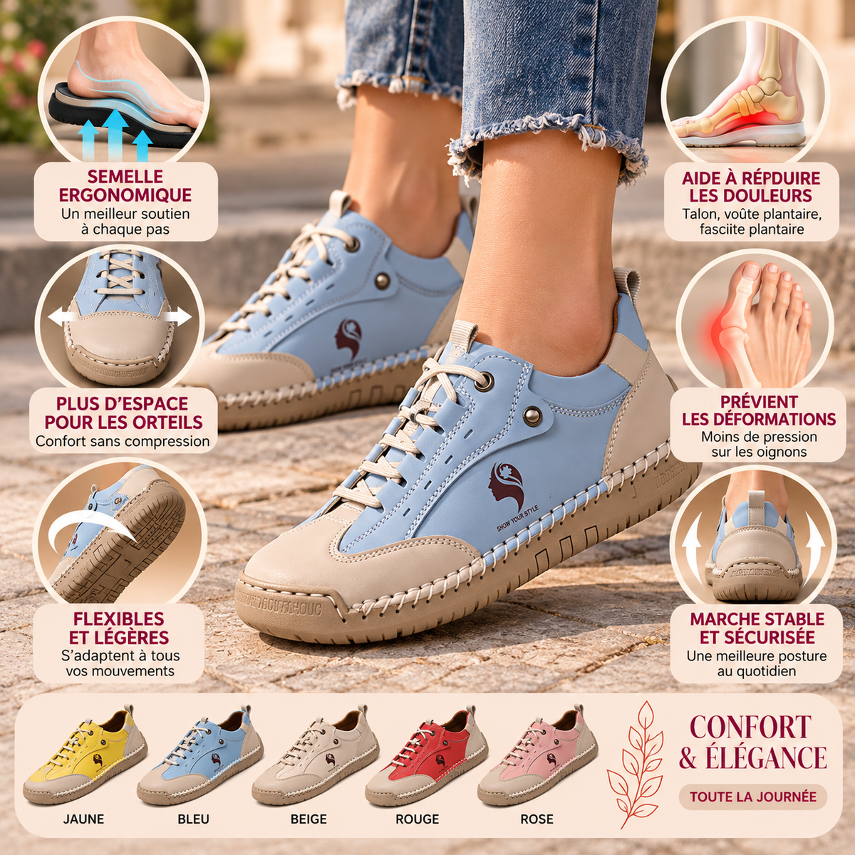 Aveline™ | Zapatillas ligeras, flexibles y cómodas para mujer