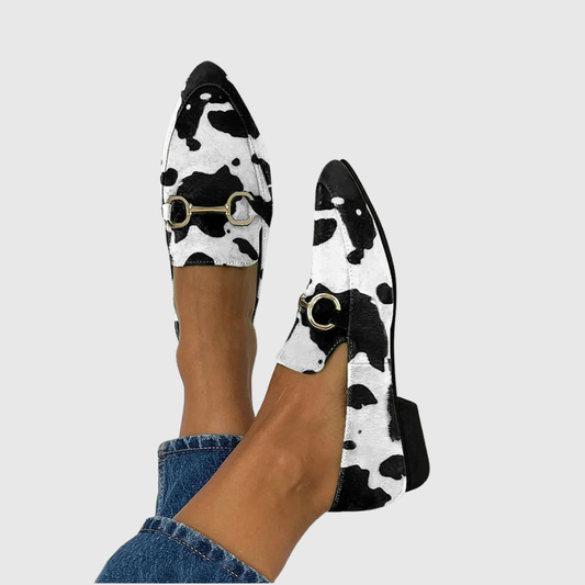 Louise | Mocassins imprimés à boucle pour femme