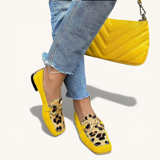 Émilie | Mocassins pour femme à imprimé animal