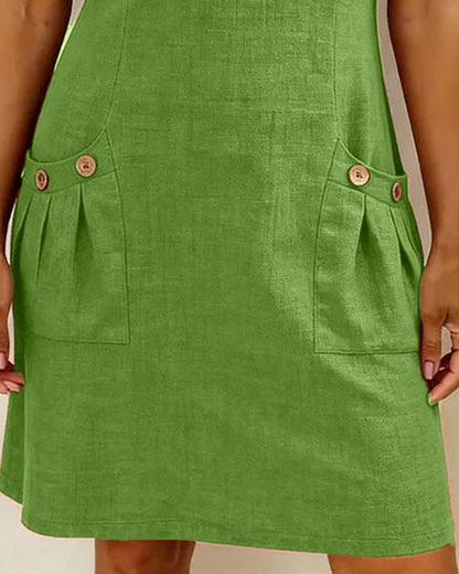 Adéla | Vestido De Algodón Con Cierre De Cremallera