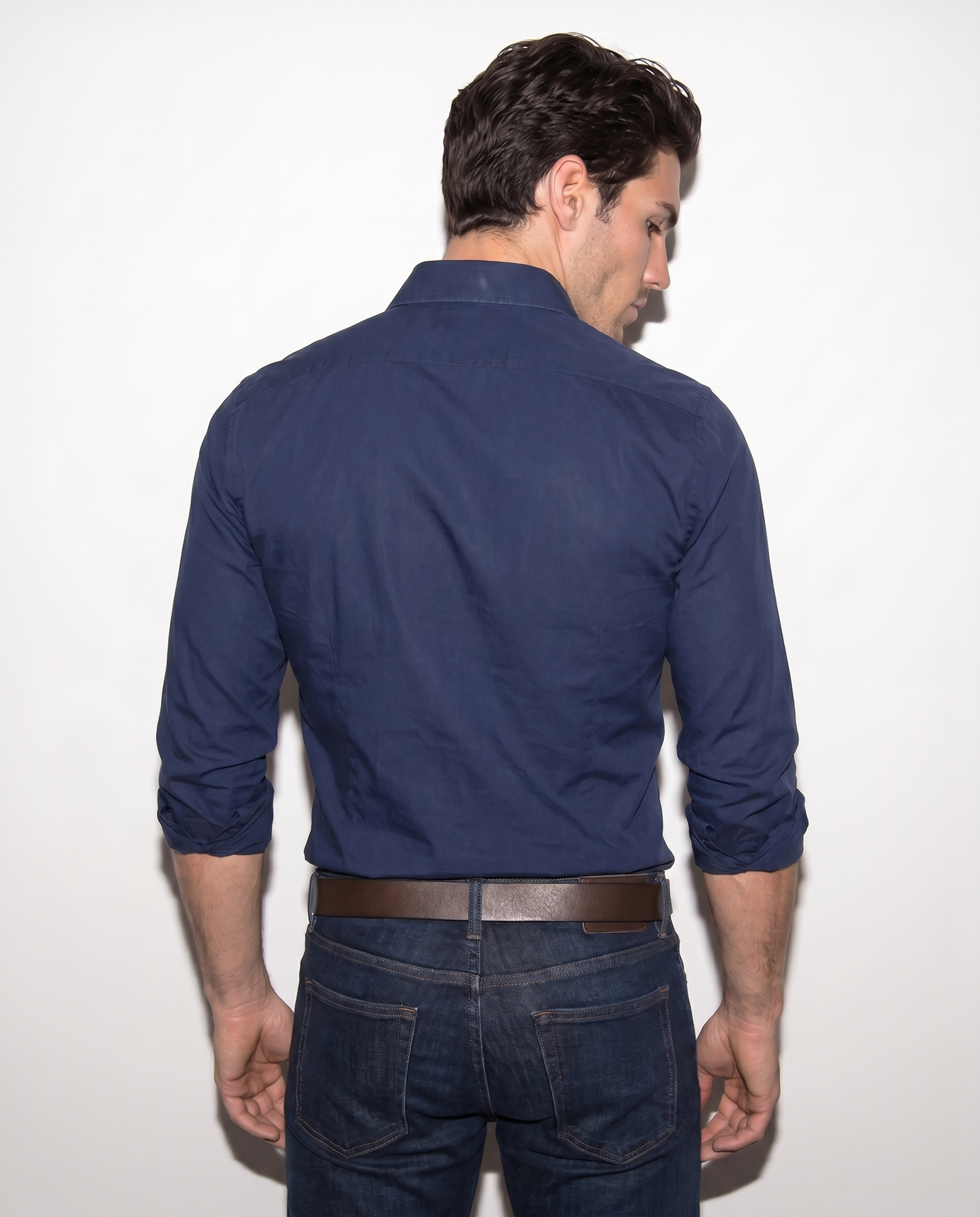 Slim fit-skjorta