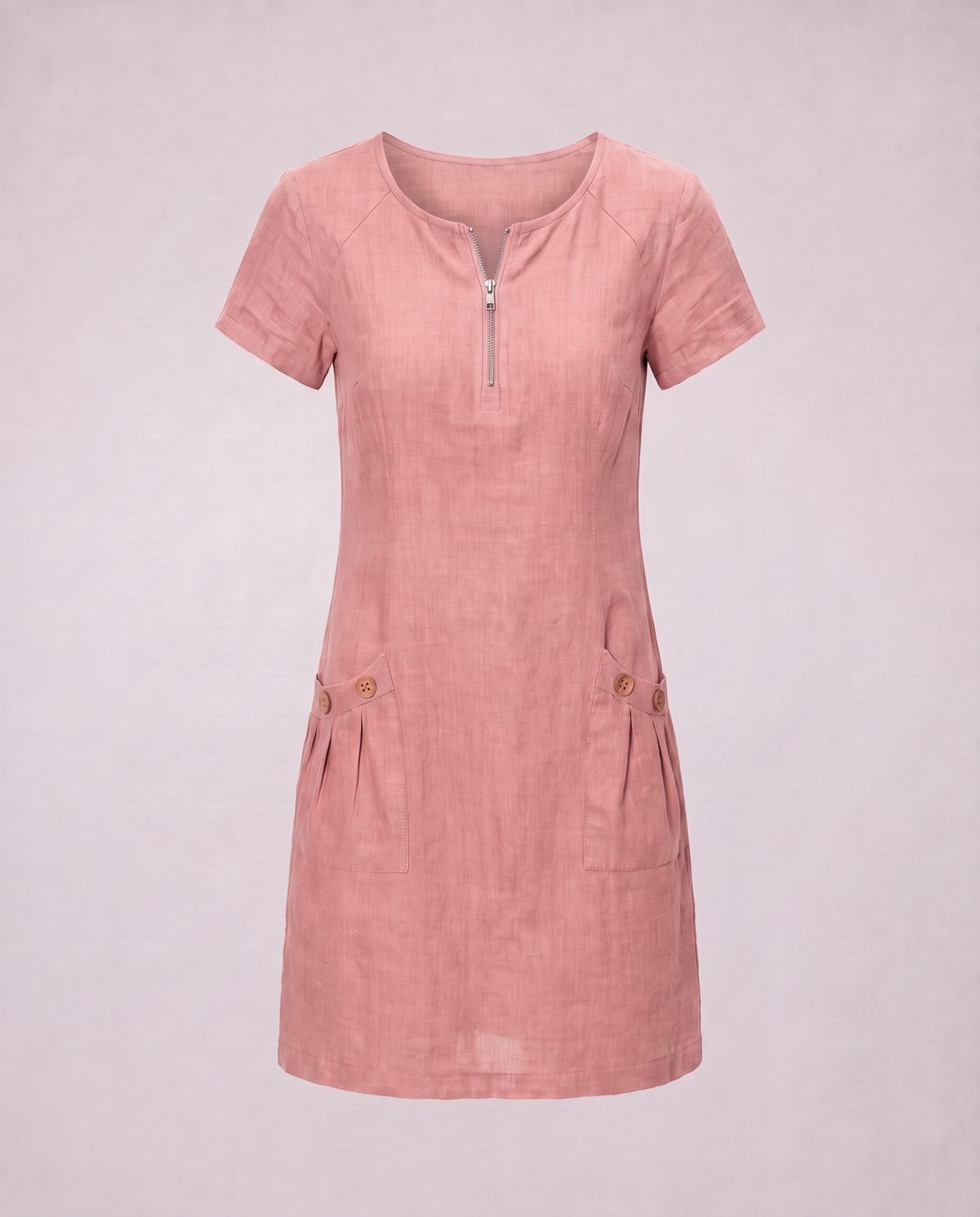 Adéla | Vestido De Algodón Con Cierre De Cremallera