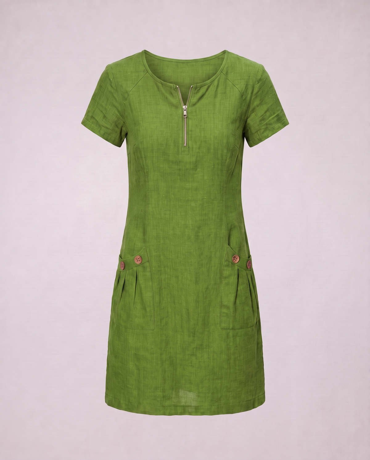 Adéla | Vestido De Algodón Con Cierre De Cremallera