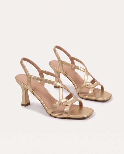 Jana | Sandalias De Tacón Golden Summer Charm