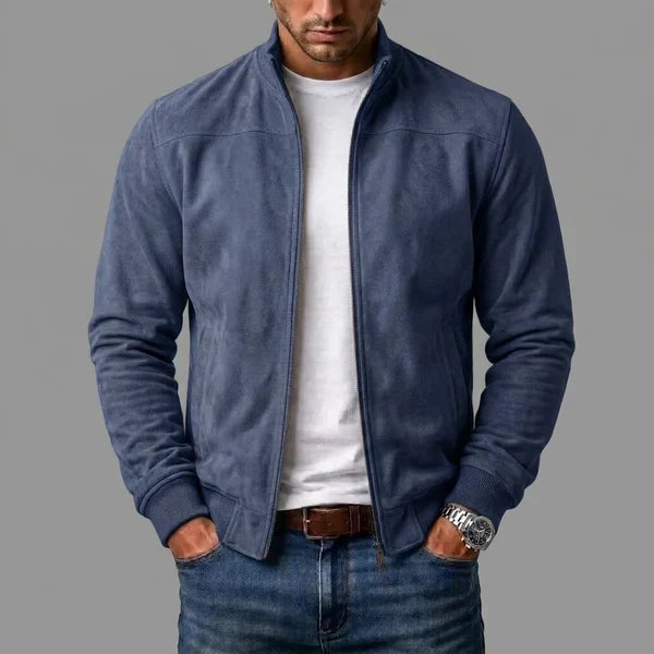 Blouson aviateur en daim