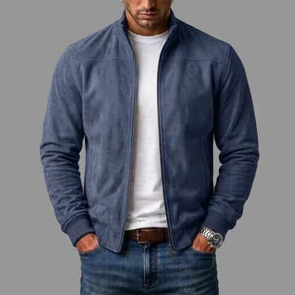 Blouson aviateur en daim