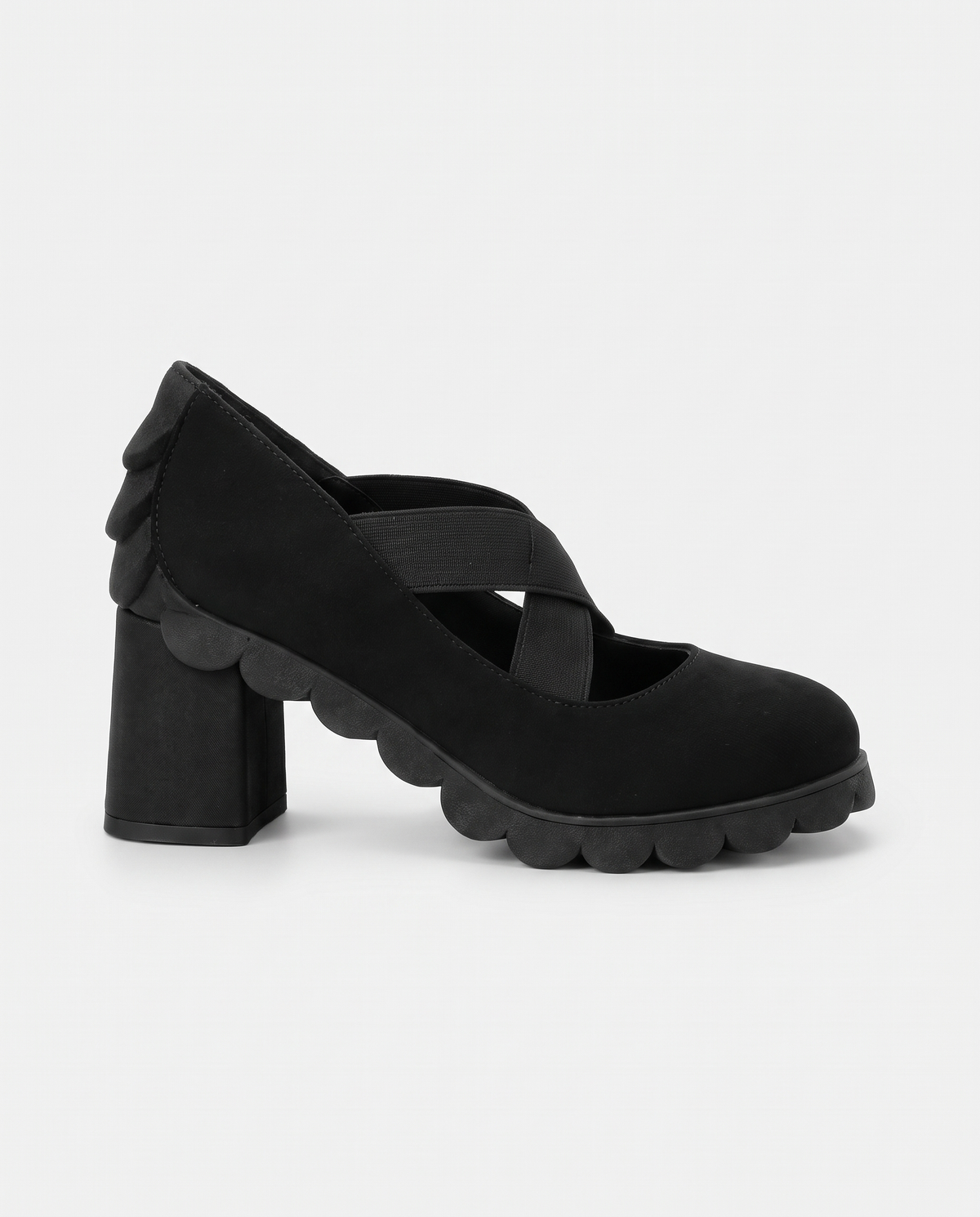 Lou™ | Zapatos para mujer con plataforma, puntera redonda, correa cruzada y tacón grueso