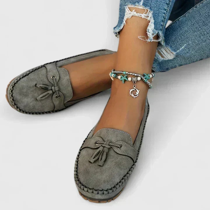 Pauline | Mocassins pour femme avec nœud